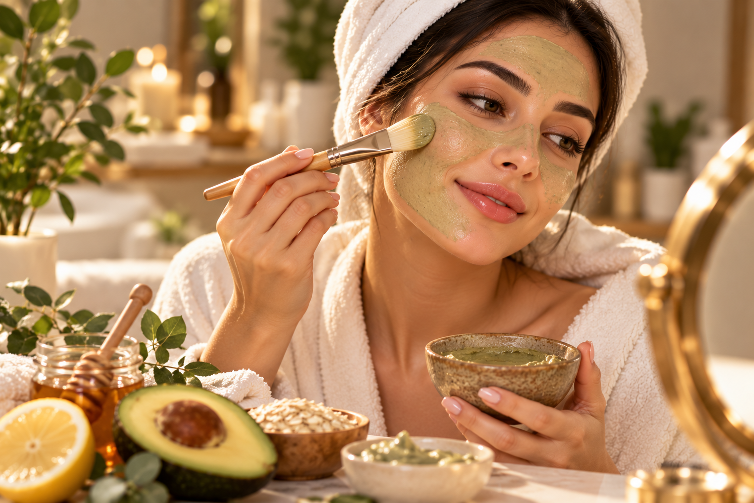 استفاده از ماسک های طبیعی برای داشتن پوست شاداب