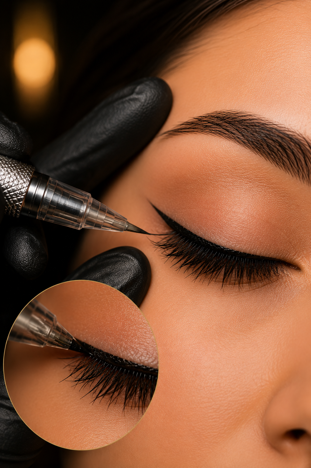 اجرای خط چشم دائم در سالن زیبایی ژاله عادلی