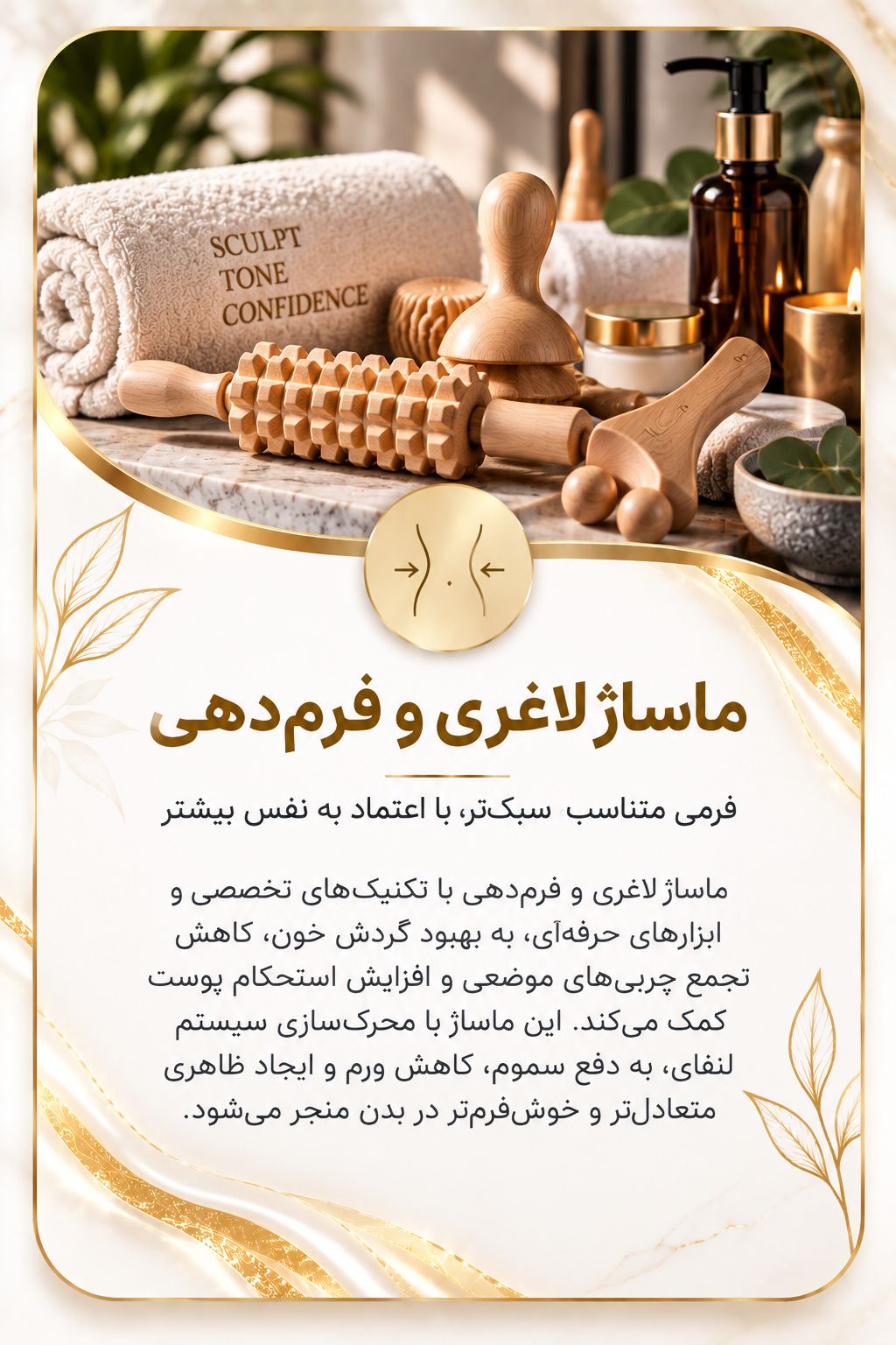 ماساژ لاغری و فرم‌دهی در سالن زیبایی ژاله عادلی
